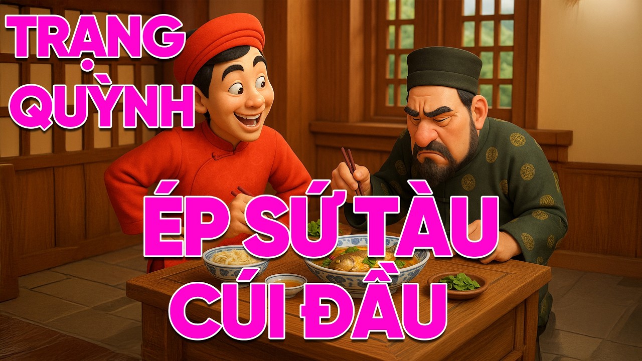 Trạng Quỳnh Khóa Cửa Vua, Ép Sứ Thần Cúi Đầu Cười Xong Mà Thấm | Truyện Dân Gian Audio