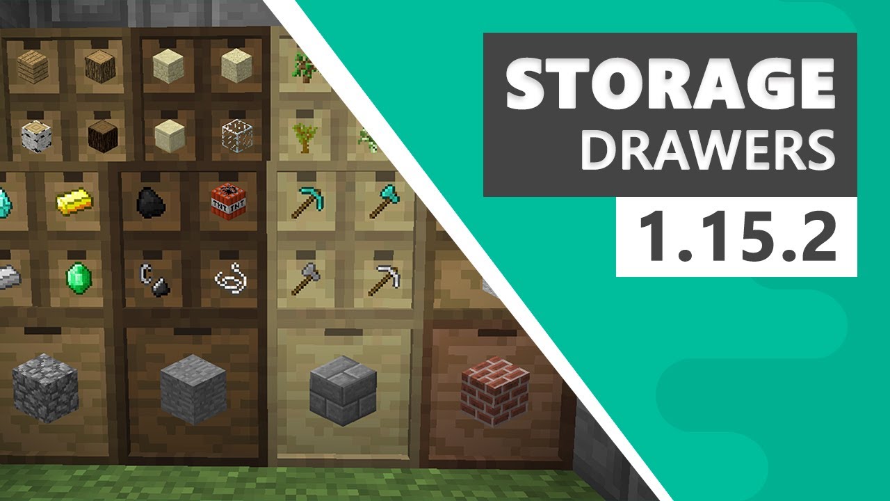 Como baixar e instalar mods no Minecraft 1.15.2 - Storage Drawers - YouTube
