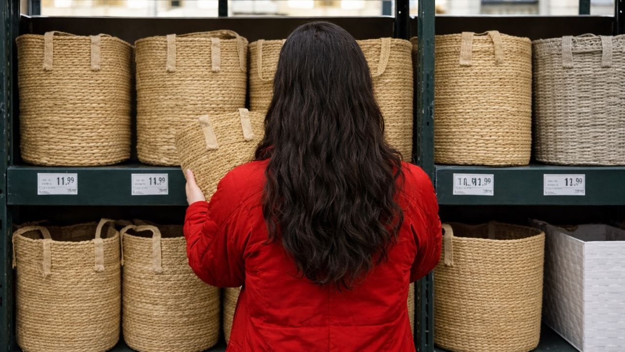 The GENIUS new way people are using Hobby Lobby baskets in their kitchens!