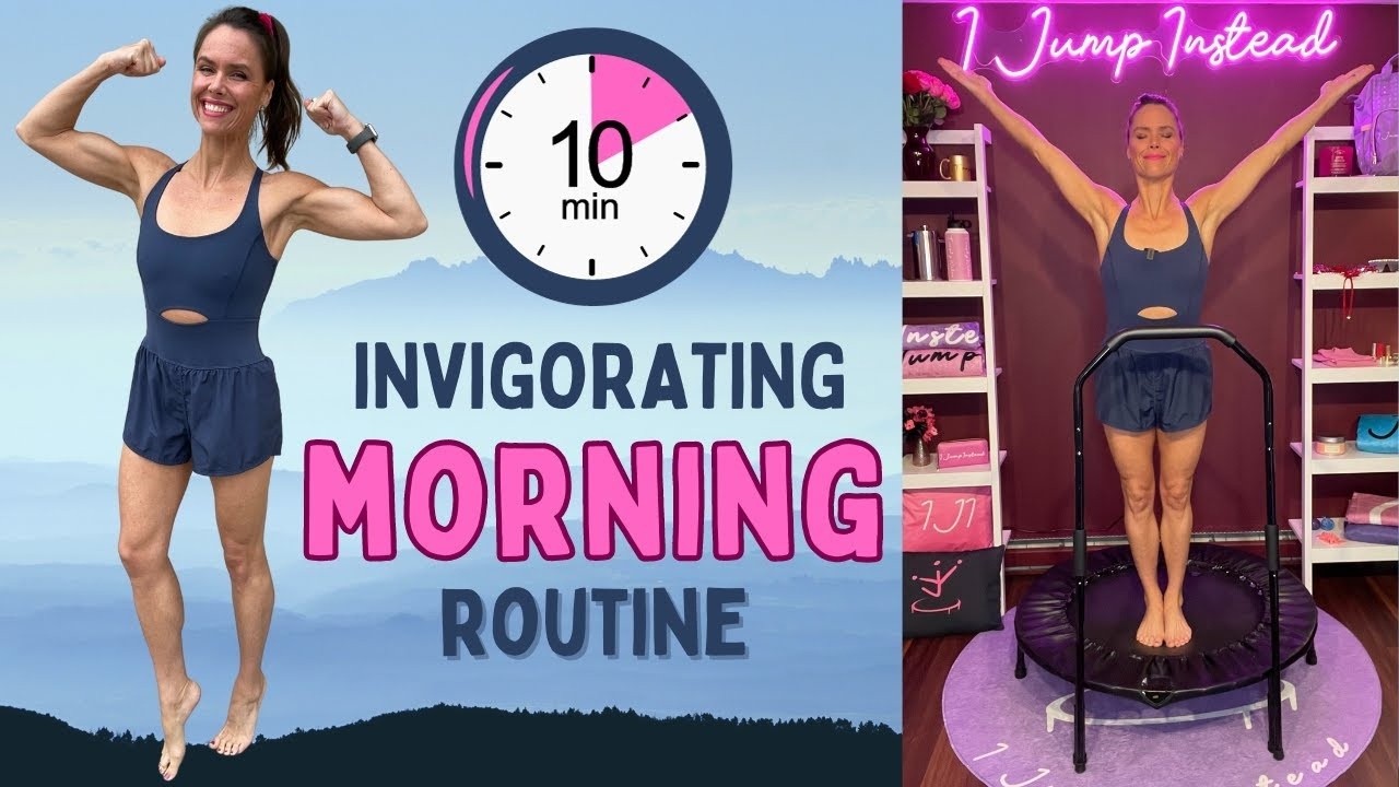 Morning Jump Routine Energizing 10-Minute Morning Rebounder Routine for a Productive Day, I ...