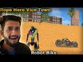 Rope Hero Vice Town Robot Bike Vice City Harsh Gameplay