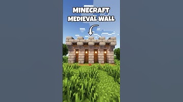 Minecraft Medieval Wall! 🏰 #shorts