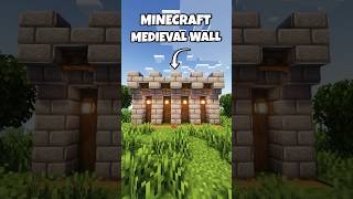 Minecraft Medieval Wall! 🏰 #shorts screenshot 3