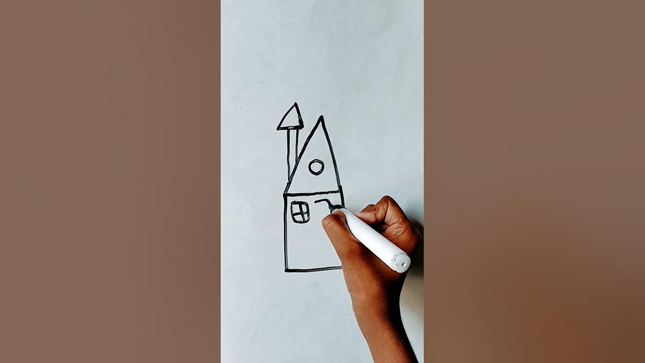 beautiful home drawing banana sikhao YouTube