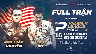 Full trận | Nguyễn Anh Tuấn vs Ko Pin Yi | Giải Billiard Premier League Pool 2024