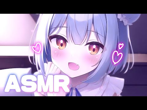【ASMR】天使があなたの耳元で囁きます♡熟眠できる/耳かき/耳塞ぎマッサージ