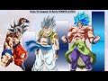 Goku VS Gogeta VS Broly POWER LEVELS Over The Years All Forms - DBS / SDBH