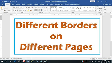 Different pages with different borders by Deepak Gupta