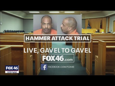Jury selection complete in trial of Gaston County man accused of attempting to kill wife with hammer