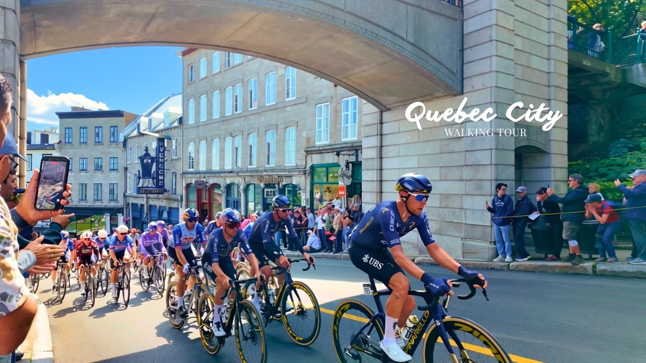 Quebec City, Kanada | Grande Allée | Spacer po Mieście 4K