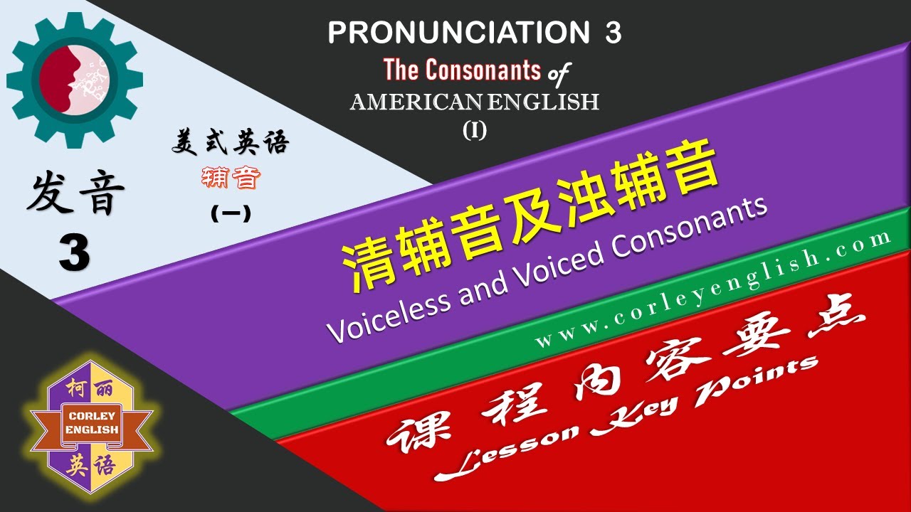 [中英字幕*含跟学资料] 英语中的清辅音及浊辅音(含实例演示)/Voiceless and Voiced Consonants in English (including examples)