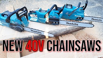 Test de nieuwste Makita 40v kettingzagen!