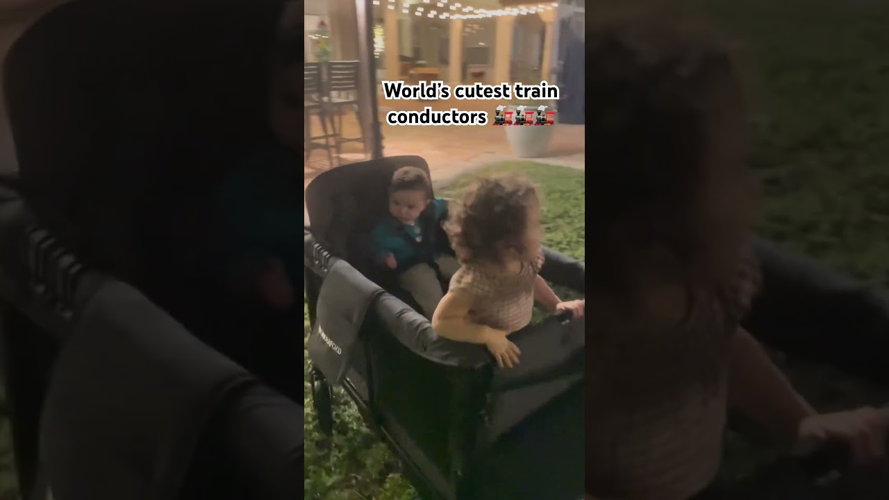 “Training” the grandkids is a blast 🚂❤️ #shorts #grandparents