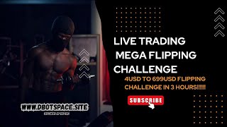 MEGA FLIP🔥💰 | $4 TO $699 CHALLENGE IN 3-HOUR STEP BY STEP FLIPPING TUTORIAL FOR SMALL ACCOUNTS🔥🔥