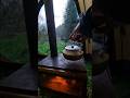 Hot tent camping by a stream, brew time @POMOLY #hottent #hottentcamping #camping #campinglife