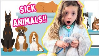 Layla Plays Vet! | Crazy Animals!