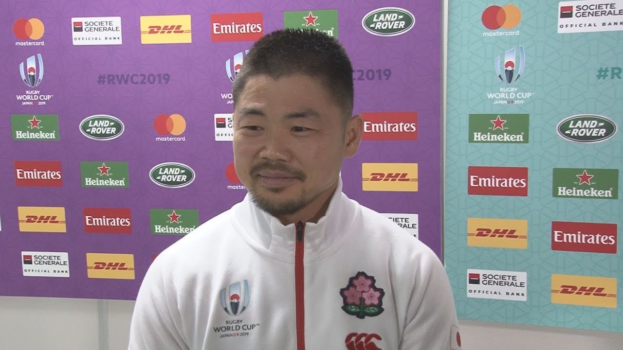 ラグビーW杯、日本代表談話 準々決勝、田中史朗 - YouTube
