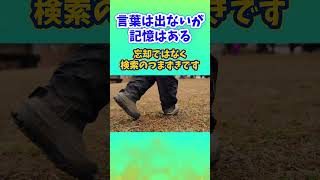 言葉は出ないが記憶はある  TOTは検索で止まる