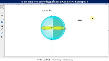 Vẽ các hình tròn xoay bằng phần mềm Geometer