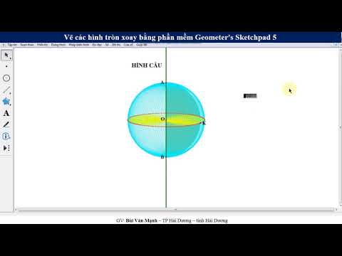Video Vẽ các hình tròn xoay bằng phần mềm Geometer's... - youtube