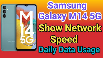 Samsung Galaxy M14 5G Show Daily Data Usage kaise kare How To Show Daily Data Usage Setting