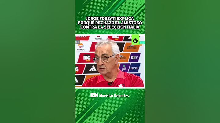JORGE FOSSATI explica el POR QUÉ la SELECCIÓN PERUANA NO JUGARÁ contra ITALIA | Depor