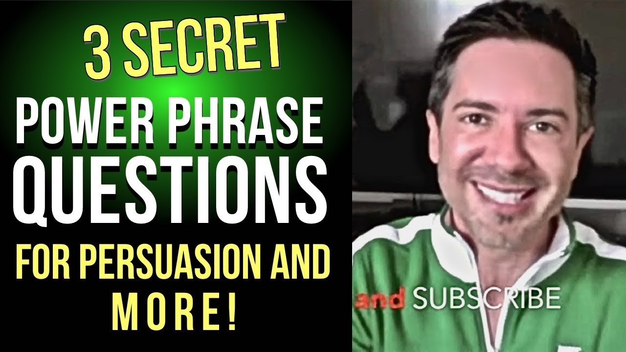 3 SECRET Power Phrase Questions For Persuasion, Interrogation, and More! Free Communication Course