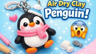 Stop Scrolling! Make This Penguin Keychain/ Cute &amp; Easy Clay Craft #viral #youtube #keychain #new 
