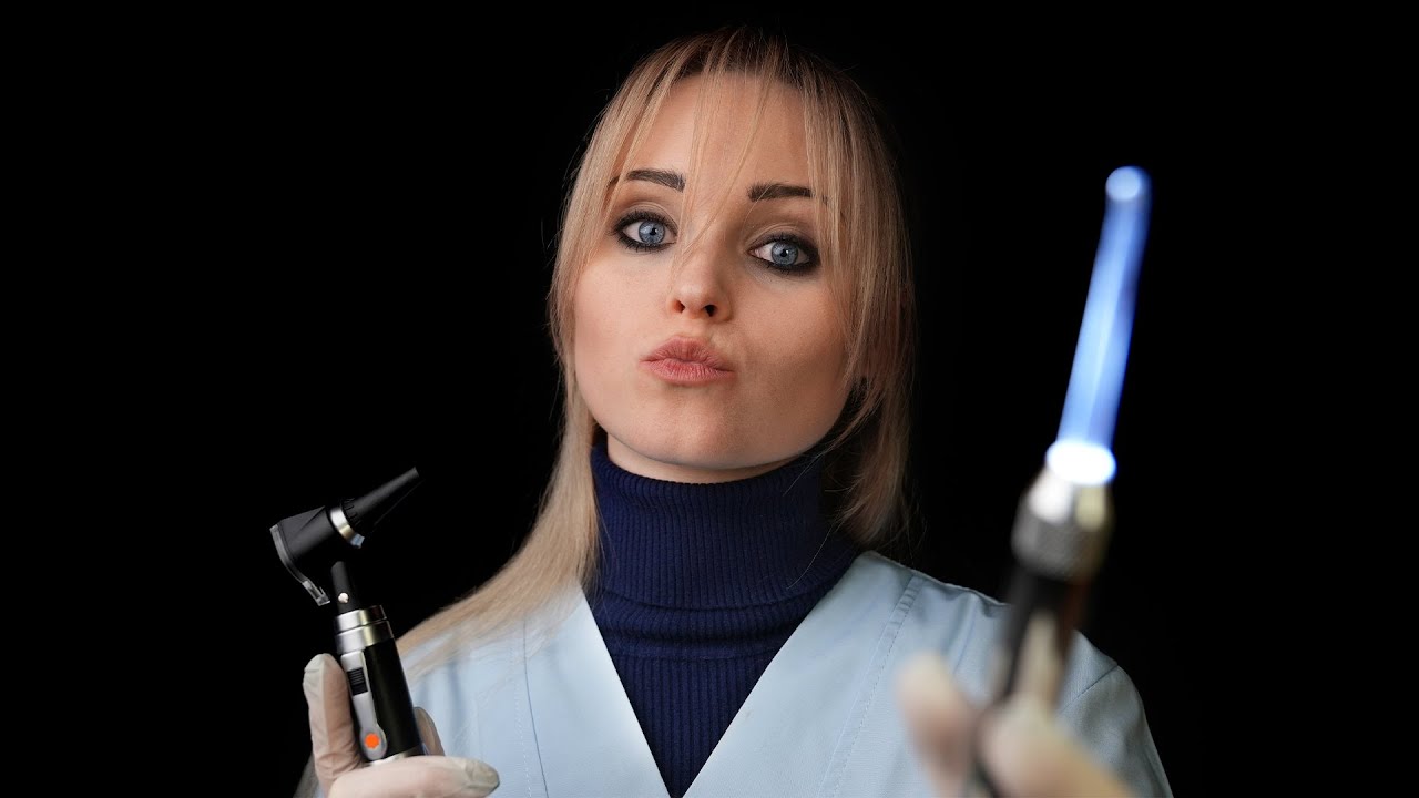 ASMR | Binaural EAR INSPECTION