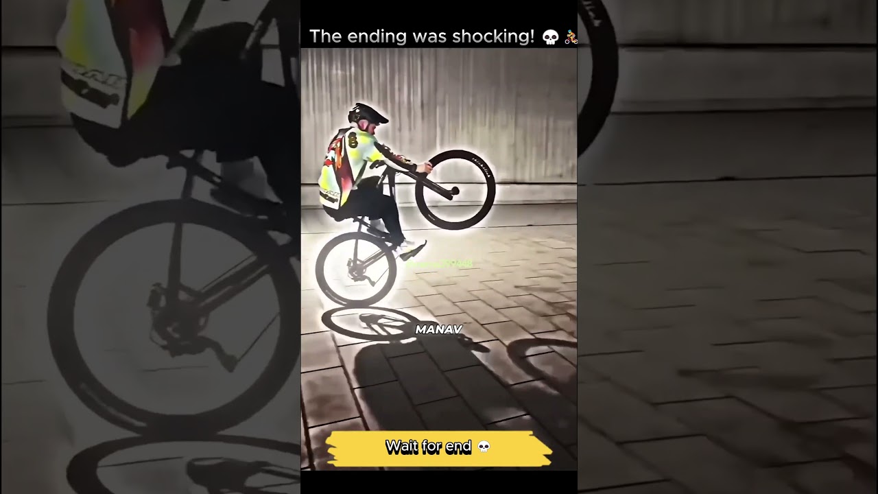 This bike stunt was next level, and that ending was totally unexpected! 😱🚴