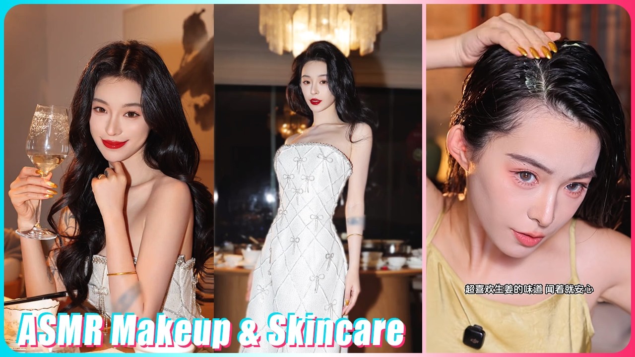 Mitsuisen☘️ASMR Makeup & Haircare & Skincare Routines✨Best satisfying skincare & haircare asmr🌿501