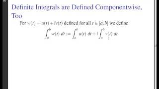 LSU   Complex Analysis   Lecture 10 definite integrals