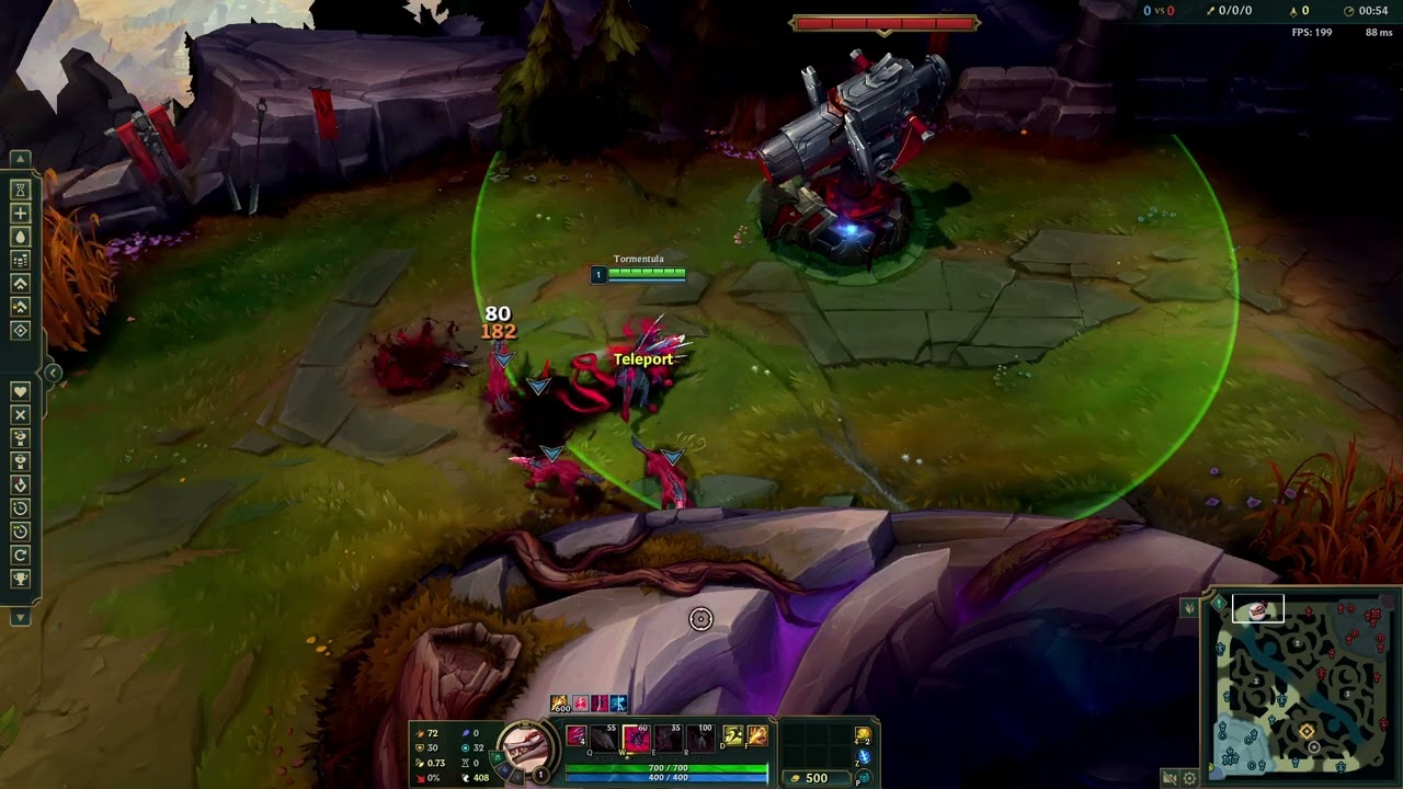 Naafiri midscope Tower Aggro Bug PBE