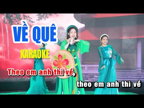 Về Quê KARAOKE Tone Nữ - Nhạc Karaoke Chuẩn Beat | Hương Ly Sao Mai