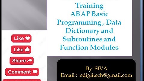 18. SAP ABAP Select statements Introduction