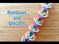 EASY Rainbow Loom Pattern: Rainbows and Unicorns No Loom