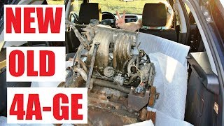 Thumbnail for Picking up my new old 4AGE engine