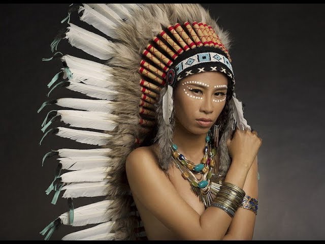 native american female war paint