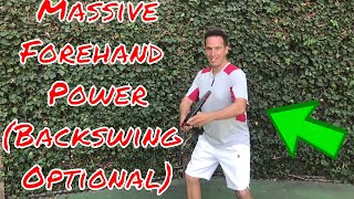 Tennis Forehand Technique | Power Without "Swinging"