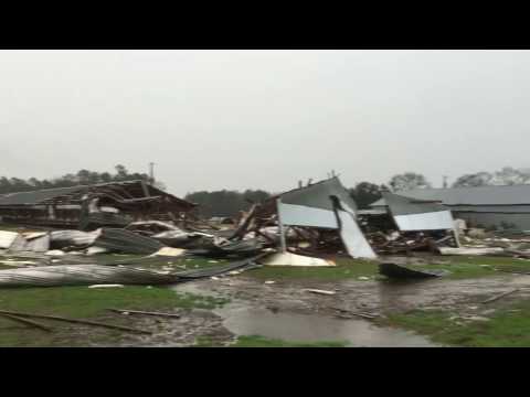 Tornado Sets Down - Cowford Community, Tattnall County - Georgia