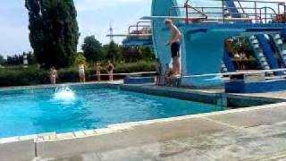 turmspringen freestyle im andernacher freibad