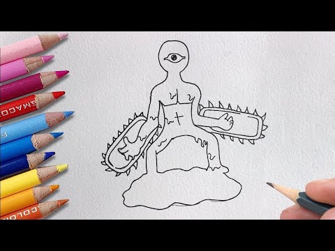 How to draw Doors in Chainsaw man style