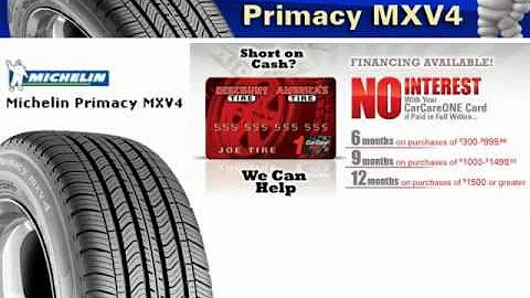 Tires Michelin Primacy MXV4