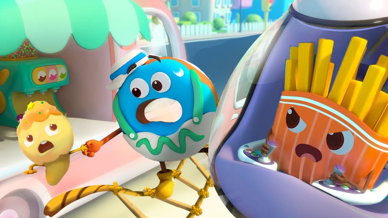 あぶない！アイスクリームが落ちそう！助けてあげよう！ | 赤ちゃんが喜ぶアニメ | 動画 | ベビーバス| BabyBus