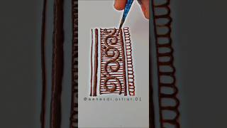 simple border design # #shortvideo #henna #mehndi #hennatatto #art #creativehenna #shortfeed #shorts