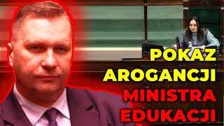 Kolejne show Czarnka w Sejmie. Pokaz arogancji ustępującego ministra edukacji