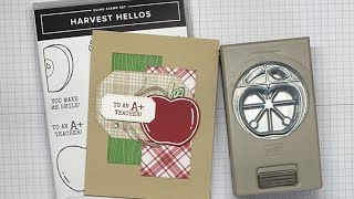 Stampin’ Up! Harvest Hellos Teacher Thank You Card Tutorial