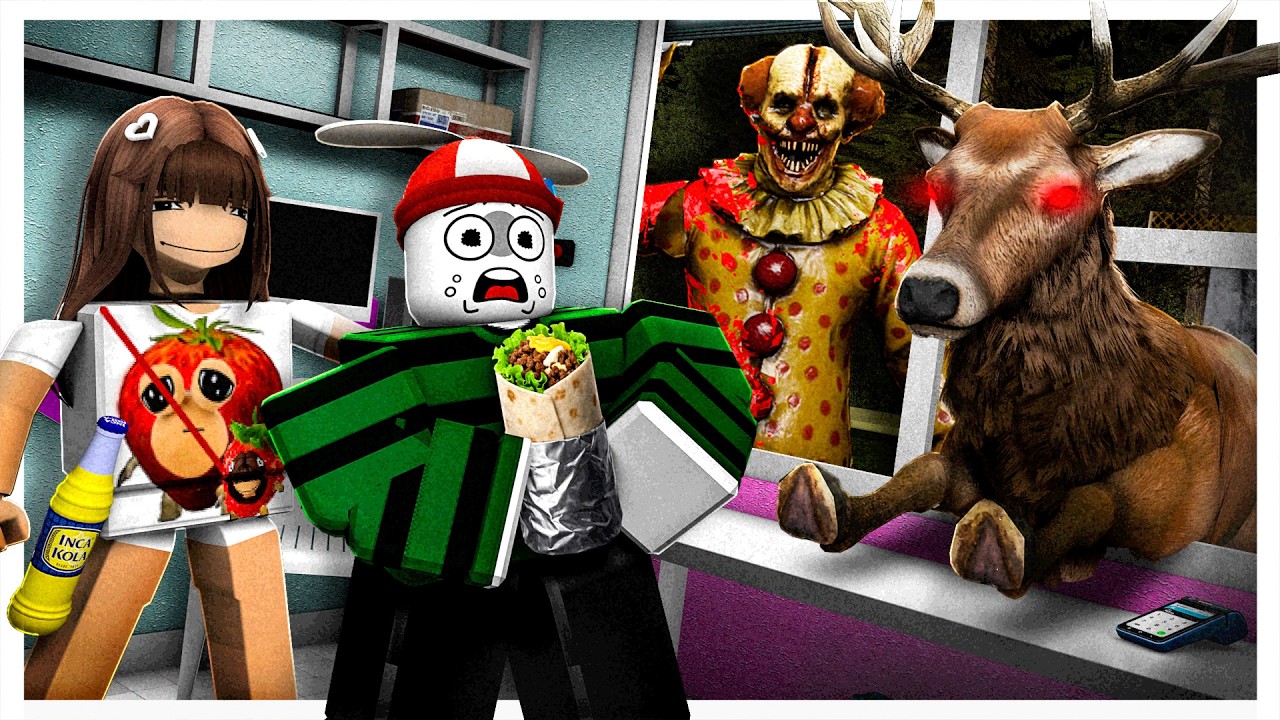 Sobrevivi Con Mi Novia Vendiendo Shawarmas A Anomalias / Scary Shawarma Kiosk Roblox