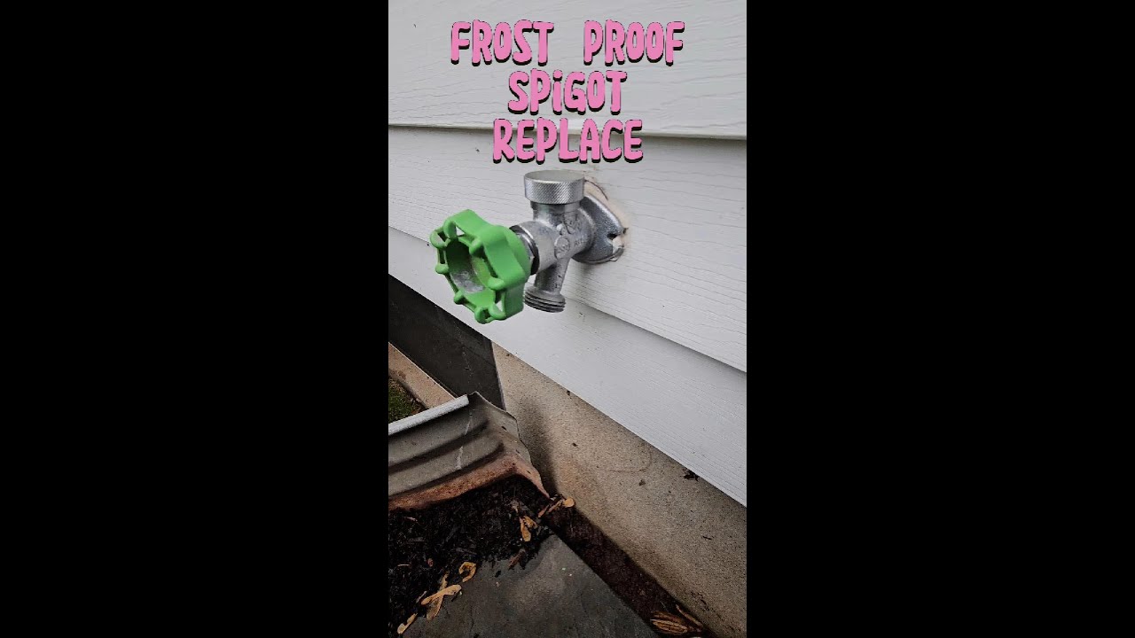 How to replace Frost proof sillcock hose bib spigot EDITED AUDIO - YouTube
