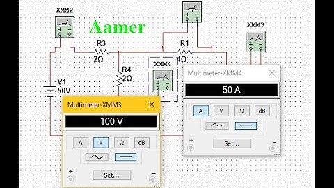 #01 : How to measure Voltage and Current in DC Circuit in Multisim